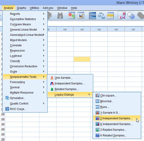 mann whitney u test spss laerd.